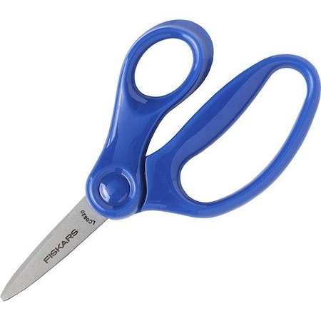Fiskars Scissors, f/Children, Safety Edge Blades, Pointed, 5in, Blue FSK1943001068